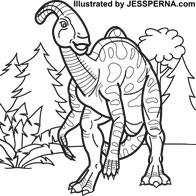 Dinosaur StandingColoring Page 