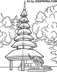 Coloring Book Zoo Illustrations