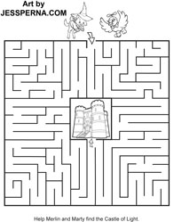 Activity Book Page Maze Coloring Book Illustrator