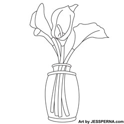 Mason Jar Flowers Quilt Block Needle Designer