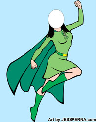 Female Superhero Stand-In
