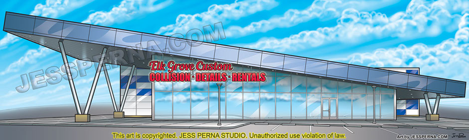 Billboard Building Freeland Digital Artist Jess Perna