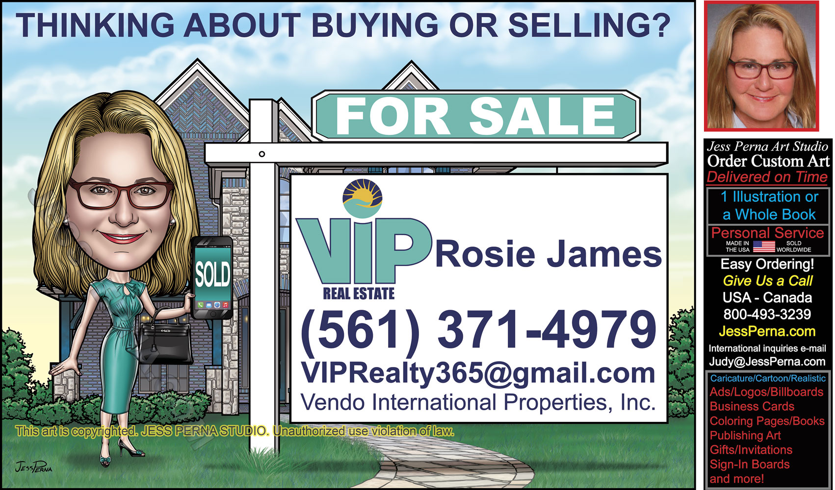 27 Real Estate Caricature Agent House For Sale and Sold Signs